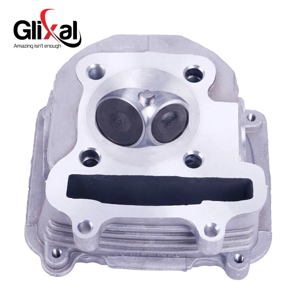 Glixal GY6 180cc 61mm Scooter Engine Rebuild Kit Big Bore Cylinder Kit Cylinder Head assy for  4-stroke 157QMJ Moped Scooter ATV images - 6