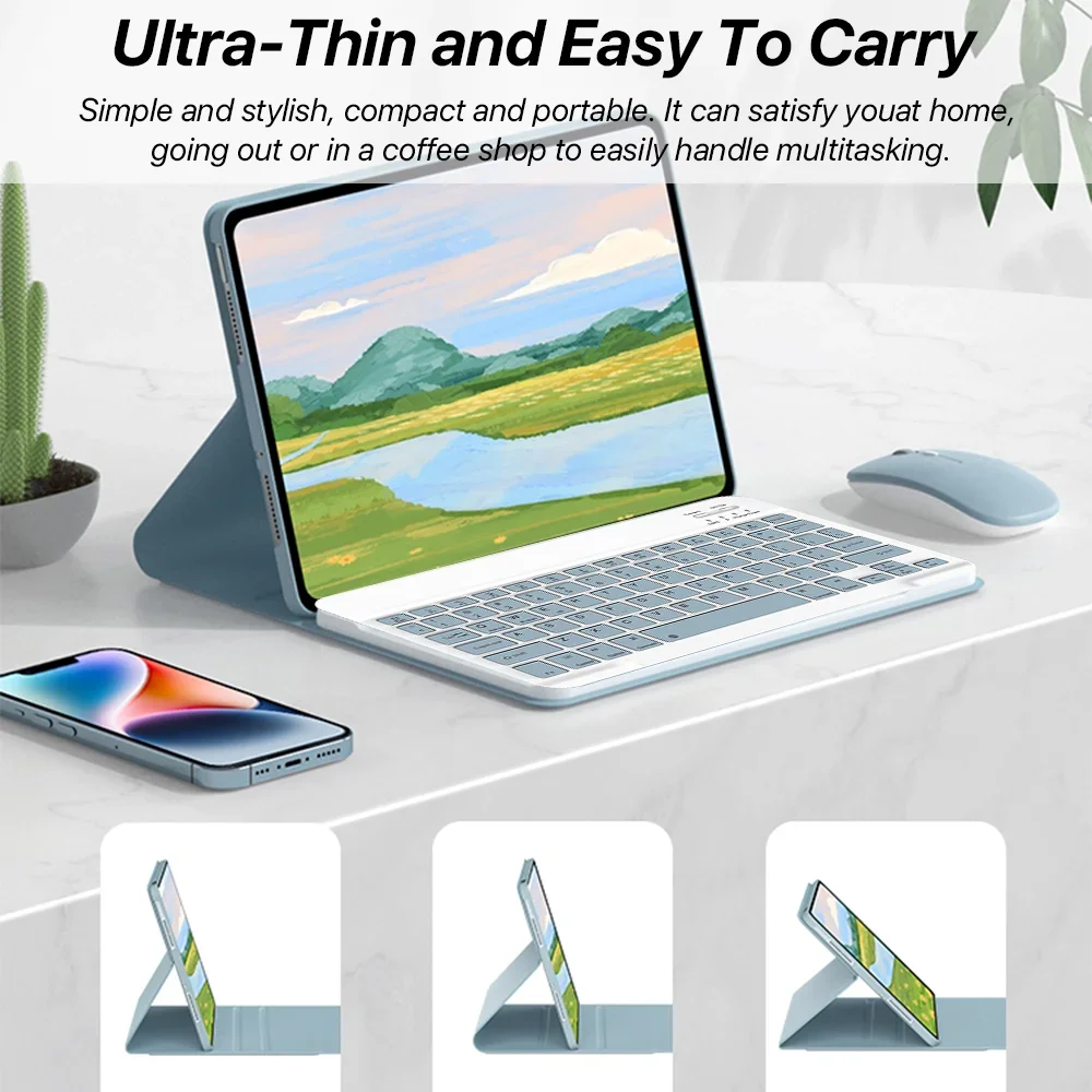 Bluetooth Keyboard Case with Backlit Keys