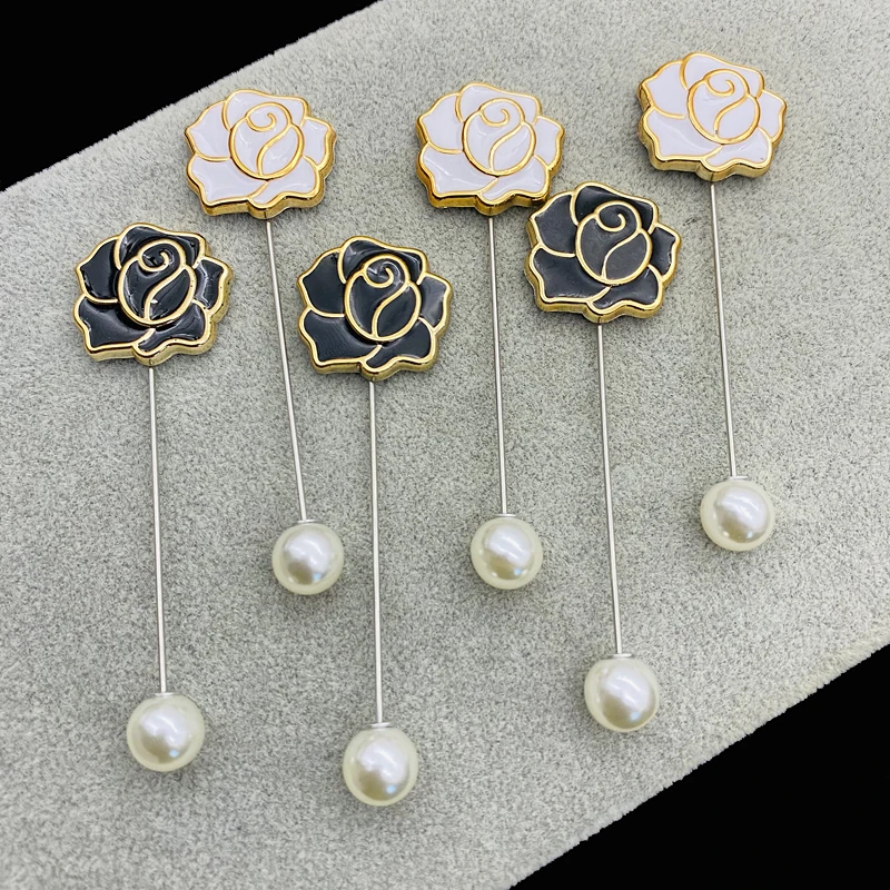 Fødested Van Tørke SHARPPIN 6pcs Fashion Rose Flower Hijab Pins For Scarf Sweater Shawl Scarf  Brooch Clips Women's Accessories - AliExpress