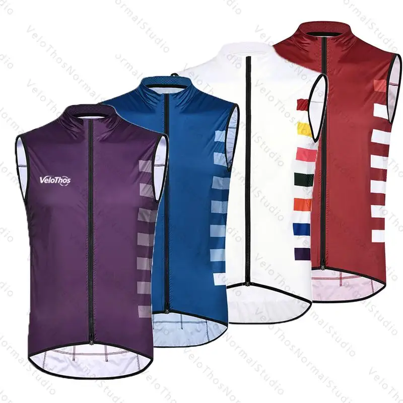 Men's Windproof Sleeveless Cycling Vest for Road and Mountain Sports