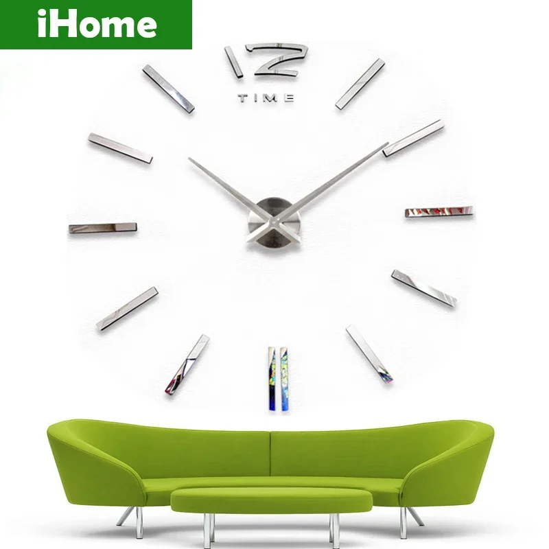 

Большие кварцевые настенные часы с точным временем, 3D современные модные декоративные настенные часы с наклейками, украшение для дома «сделай сам»