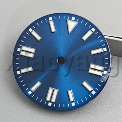 Sterile Glossy Green Luminous Watch Dial, 29mm - 29mm (Dark blue 2)