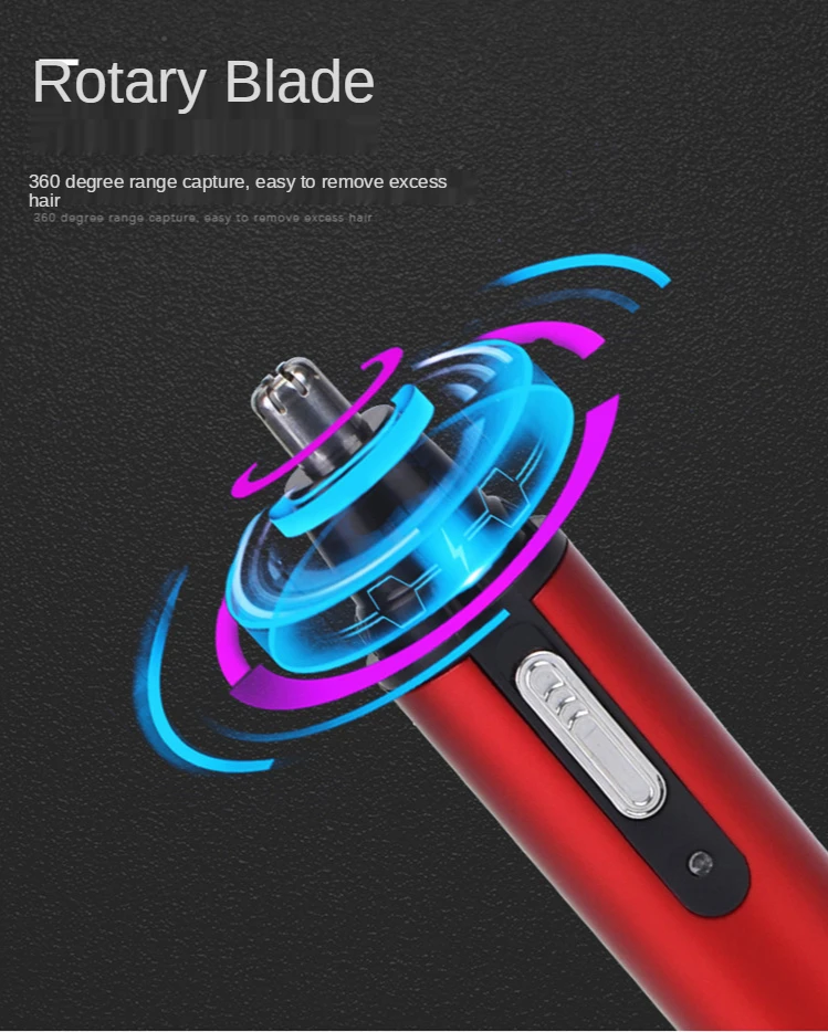 Ear Nose Hair Trimmer Men's Rechargeable Electric Shaver Trimmer Rechargeable Nose Hair Trimmer Electric Removal Clipper Razor