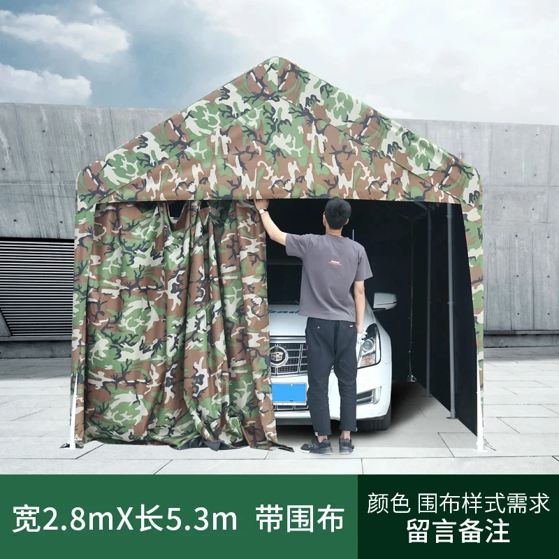1Car Shed Parking Shed Household Automobile Parasole Mobile Garage Antipioggia Capannone Protezione Solare Esterna Tenda Semplice