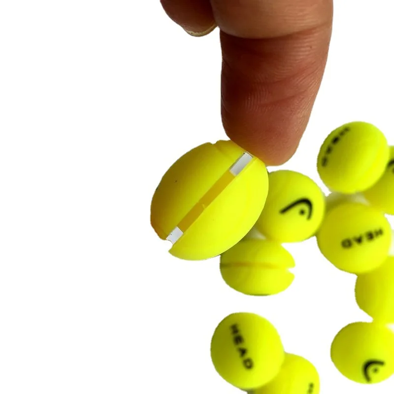 HEAD 3D Fluorescent Yellow Ball Shock Absorber Silicone Tennis Racket Shock Absorber Cushioned Tennis Racket Accessories tennis accessories,tennis racket shock absorber