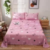 Cartoon Cat Bed Sheet Set for Kids Girls Cute Pet Kitten Print Pink Flat Sheet Kawaii Top Sheets with Pillowcases Bedroom Decor 1