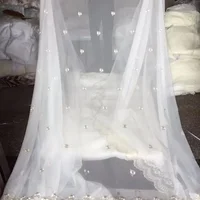 Exquisite Bead Embroidery Screen White Screen Matched with Screen 2025 New 1PC Window Finished Product Good Hanging Feeling 1