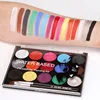 15 Colors Non Toxic Face Painting Body Makeup Safe Water Paint Oil With Brush Christmas Halloween Party Tools 5