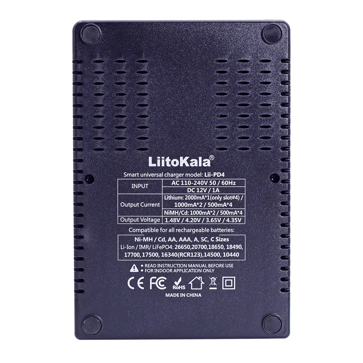 LiitoKala Lii-S8 Lii-PD4 Li-ion 3.7V NiMH 1.2V Li-FePO4 3.2V IMR 3.8V For 18650 26650 21700 26700 18350 AA AAA Battery Charger battery charger battery charger adapter