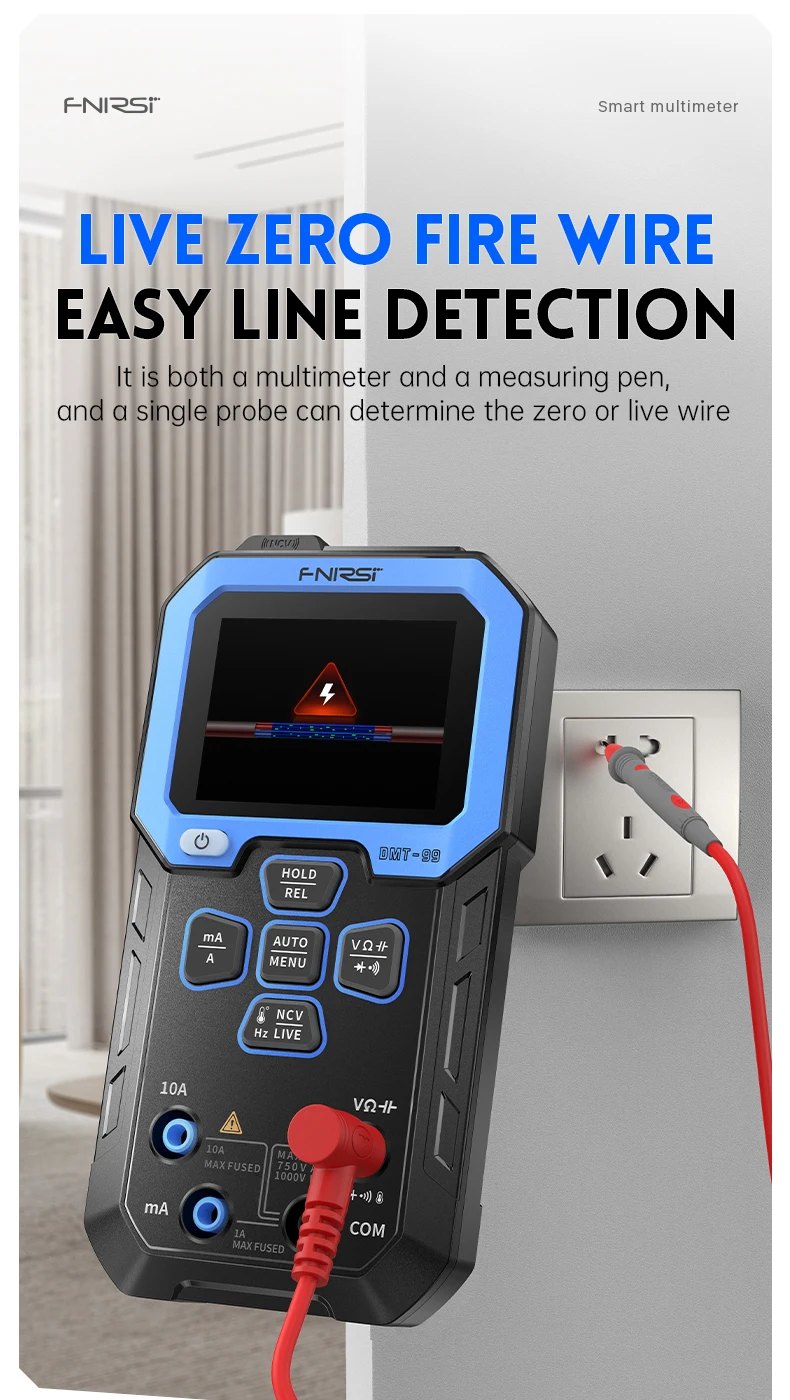DMT-99 Digital Multimeter 9999 Auto Range,Resistance Capacitance Frequency Tempe