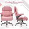 Big and Tall Office Chair 500lbs - Adjustable Headrest&Lumbar Support, 3D Flip Arms, Large Wheels &Heavy Duty Metal Base 2