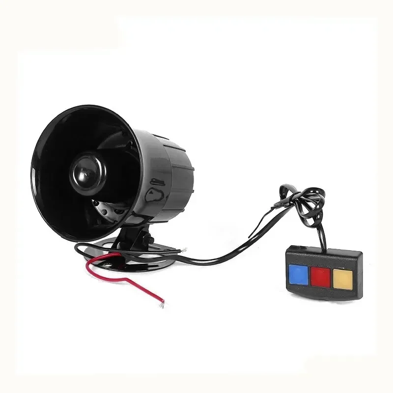 Motorcycle Horn 115dB 12V 3 Tone Sound Loud Car Motorcycle Warning Alarm Cautionary Siren Speaker Automotive Accessories Moto 20W motorcycle horn