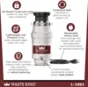 1/2 HP Garbage Disposal with Power Cord for Kitchen Sink Food Waste, L-1001 | USA | NEW 3