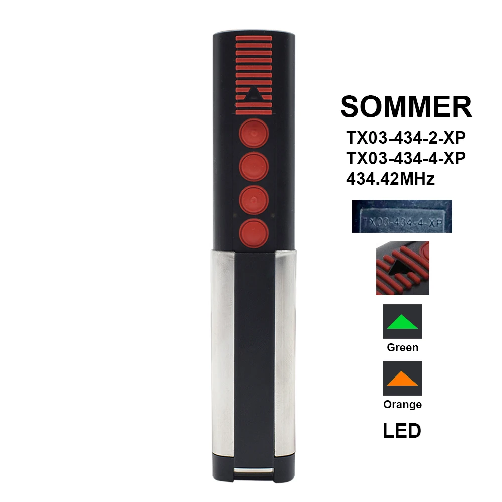 SOMMER 434.42MHz TX03 434 4 XP Garage Door Remote Control