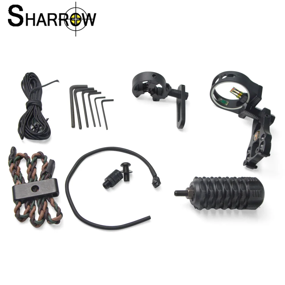 TP1000 Compound Set with Bow Sight Arrow Rest Wrenchs D Ring Rope Bow Sling for Compound Bow Accessories