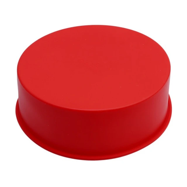 10.5X4.3cm Cake Molds Silicone Bakeware Non Stick Mousse Chiffon Pudding  Jelly Ice Creams Red Large Hollow Round Kitchen Tools