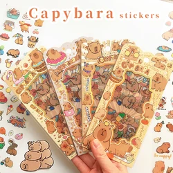 Kawaii Capybara Stickers for Aesthetic Stationery and Scrapbooking (Random 1 Bag)
