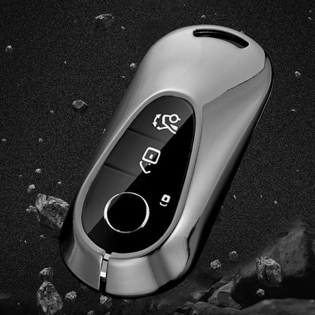 OFFCURVE Car Key Fob Cover for Mercedes Benz W233 W206 Full Protection  Smart Key Case Car Key Shell Car Key Fob Replacement Car Accessories Fit  for Benz C Class S400I S450I C200I