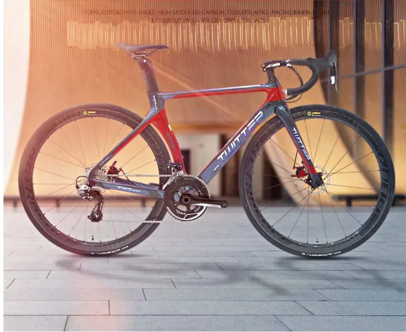 

Твиттер гравий велосипед T10 RS-22S дисковый тормоз углеродное волокно дорожный велосипед внедорожный конкурс д велосипеды для мужчин