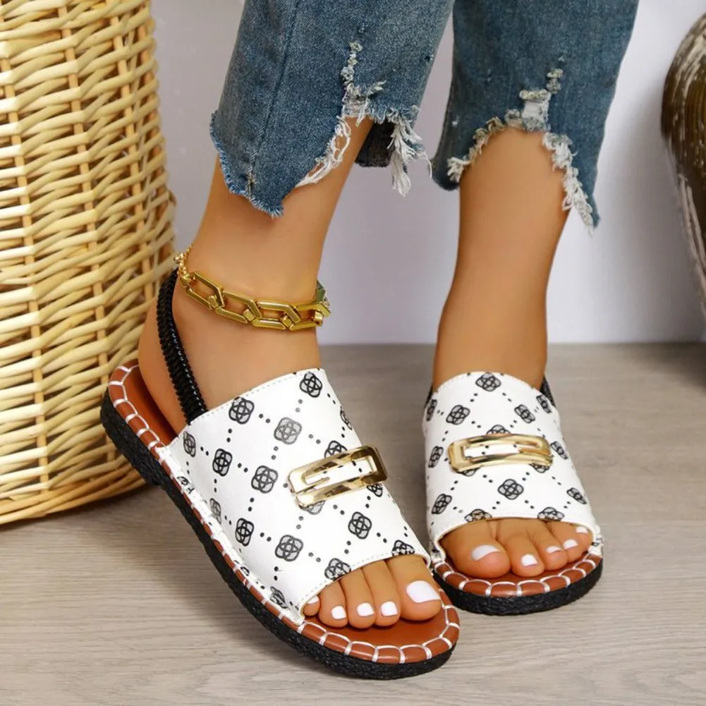 Women Casual Beach Luxury Sandals Lightweight Summer New Fashion Outdoor Flat Sandals Women Open Toe Anti-slip Designer Shoes
