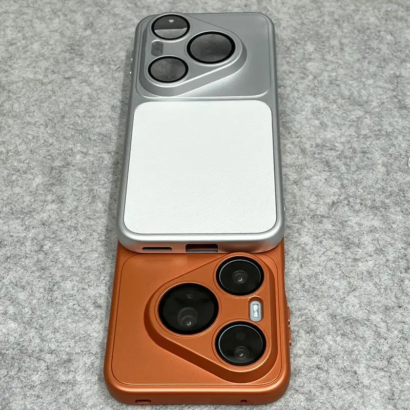 Vegan Leather TPU Soft Silicone Phone Case with Camera Protection