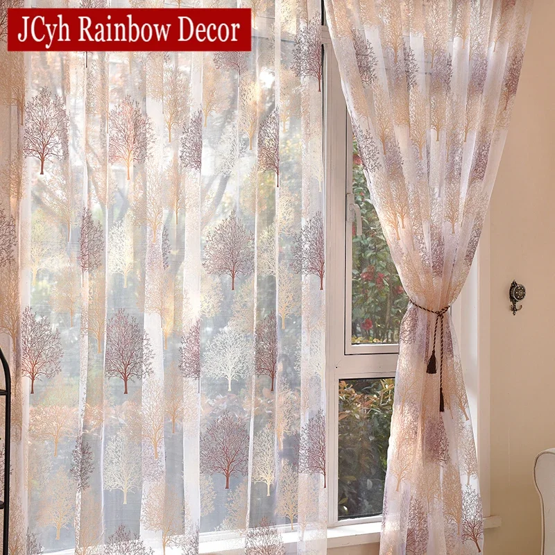 Sheer Curtains Japanese Style Sheer Tulle Curtains For Living Room Children Bedroom Window Kitchen Blinds Drapes