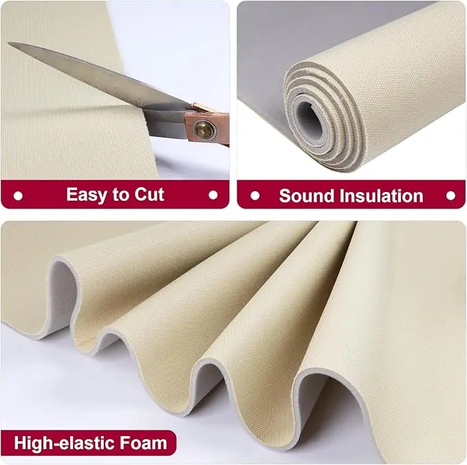 프리미엄 플랫 니트 자동차 헤드 라인 폼 백업 실내 장식 패브릭 지붕 후드 라이닝 RV 트럭 보트 자동차 인테리어 수리 복원