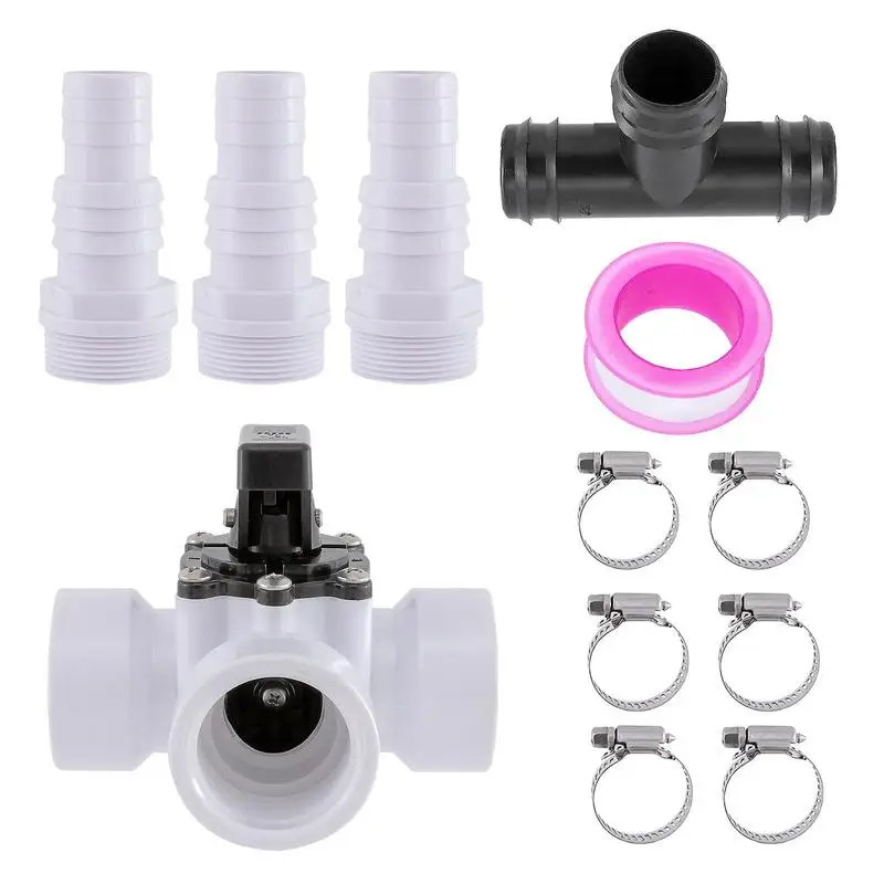 

Solar Heater Bypass Kit Quick Connect Pool Diverter Valve Regulation Set Hose Connection Attaching Multiple Units For Solar