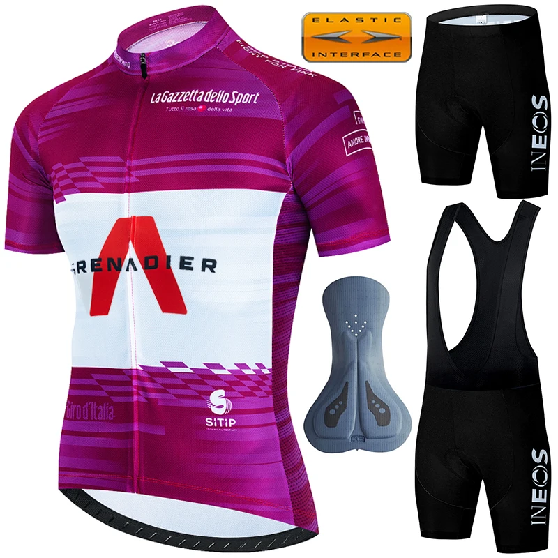 

Mtb Male Cycling Clothing Sports Set Man Clothes Summer Bike Jersey INEOS Pants Uniform Men's Shirt 2024 Mens Sets Jacket Gel