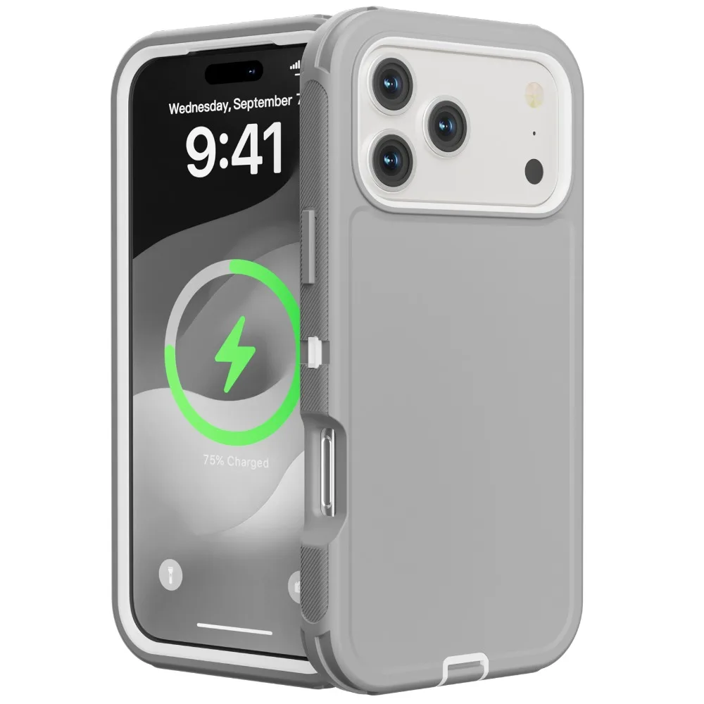 Rugged Heavy Duty Hybrid 3IN1 Ott Defender Shockproof Case with PC+TPU Cover