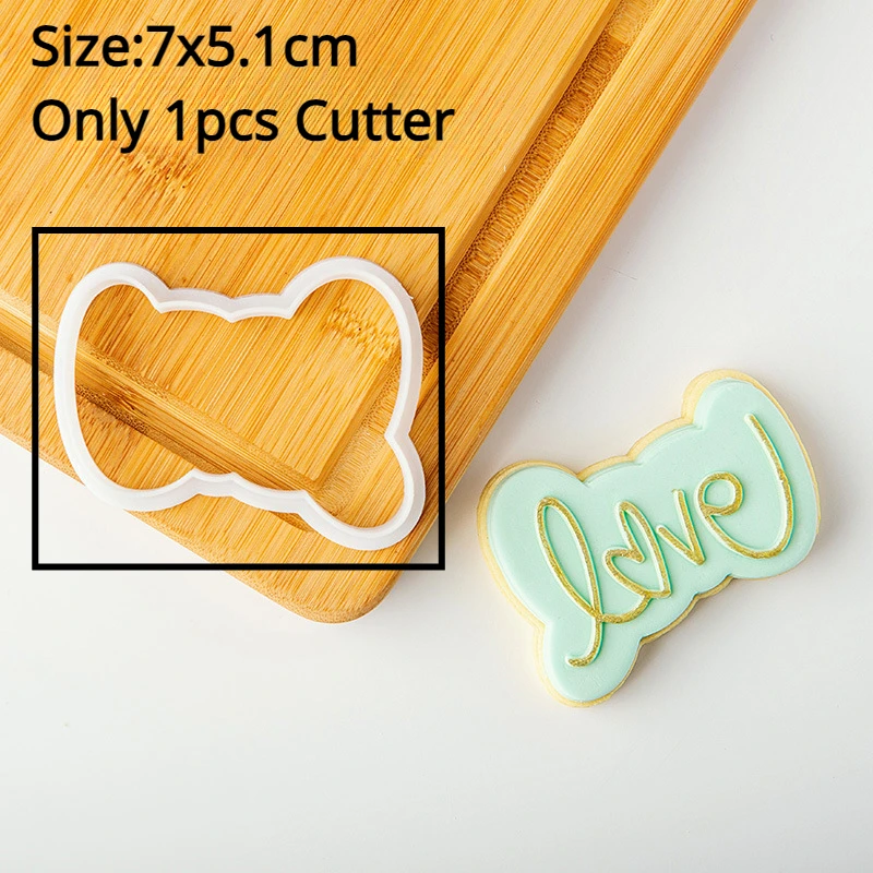 Cake Decoration Tool Cookie Press Stamp Embosser Cutter Acrylic Fondant Sugar Craft Pastry Mold cookie cutter baking mold cookie mould fondant cutter cookie maker press kit pastry cutter