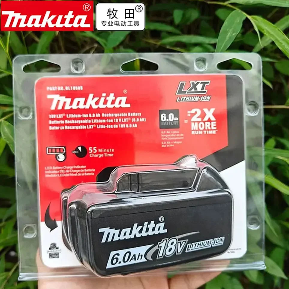 100% Original Makita 6Ah/5Ah/3Ah for Makita 18V Battery BL1830B BL1850B BL1850 BL1840 BL1860 BL1815 Replacement Lithium Battery rechargeable battery