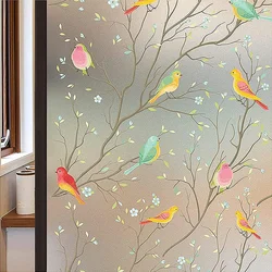 Decorative Stained Glass Static Cling Privacy and Heat Control Window Film - 75x500cm