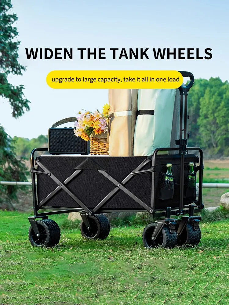 Foldable Camping Cart & Table 2in1