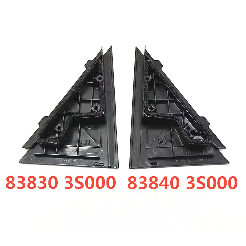 

2PCS/Set Side Rear Door Pillar Triangle Molding Cover 83830-3S000 83840-3S000 For Hyundai Sonata 2009-2014 Black Accessories