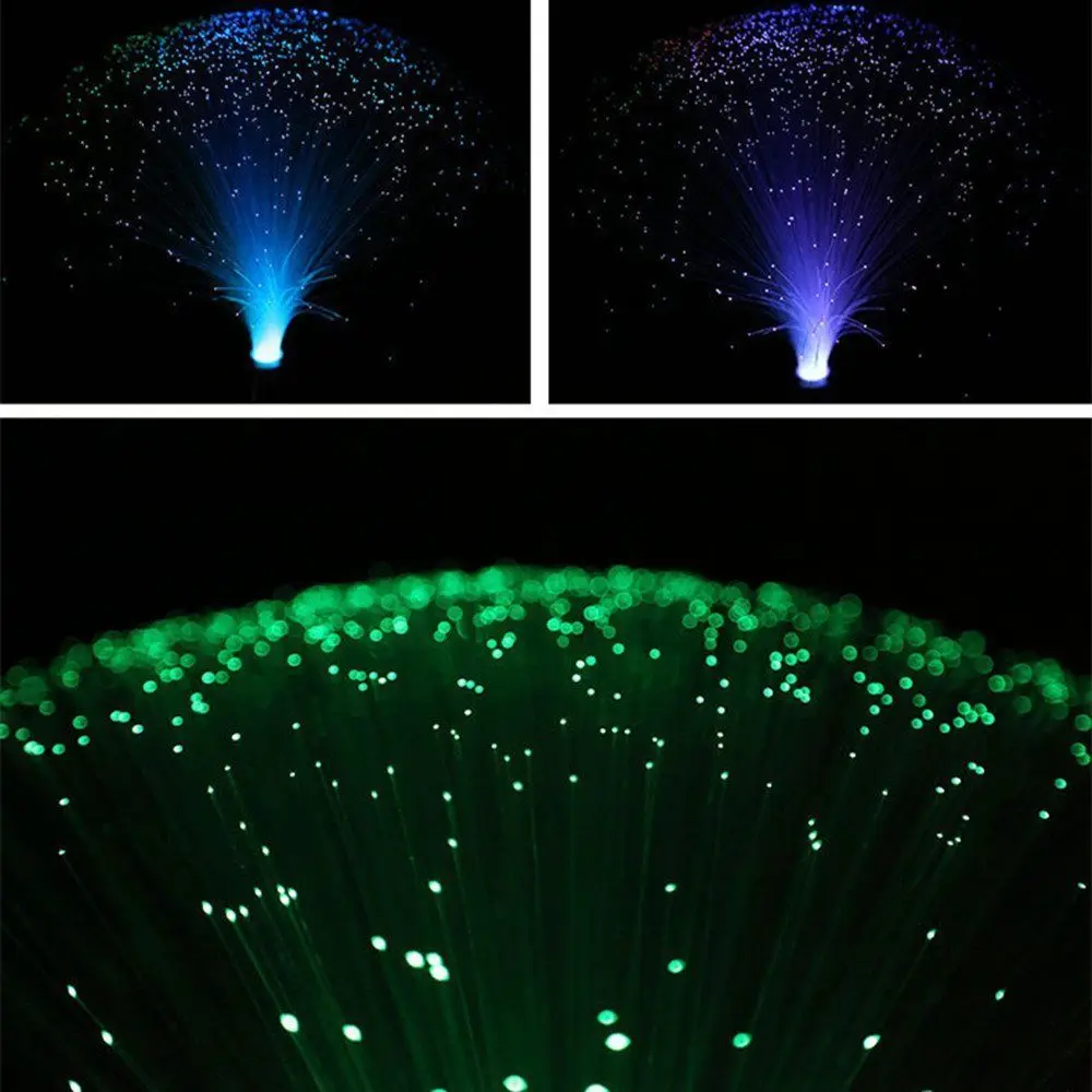 Led Multi Colour Changing Fiber Optic Fountain Night Light Lamp Home Decoration Luminous Toys Sleep Light Luminous Toys