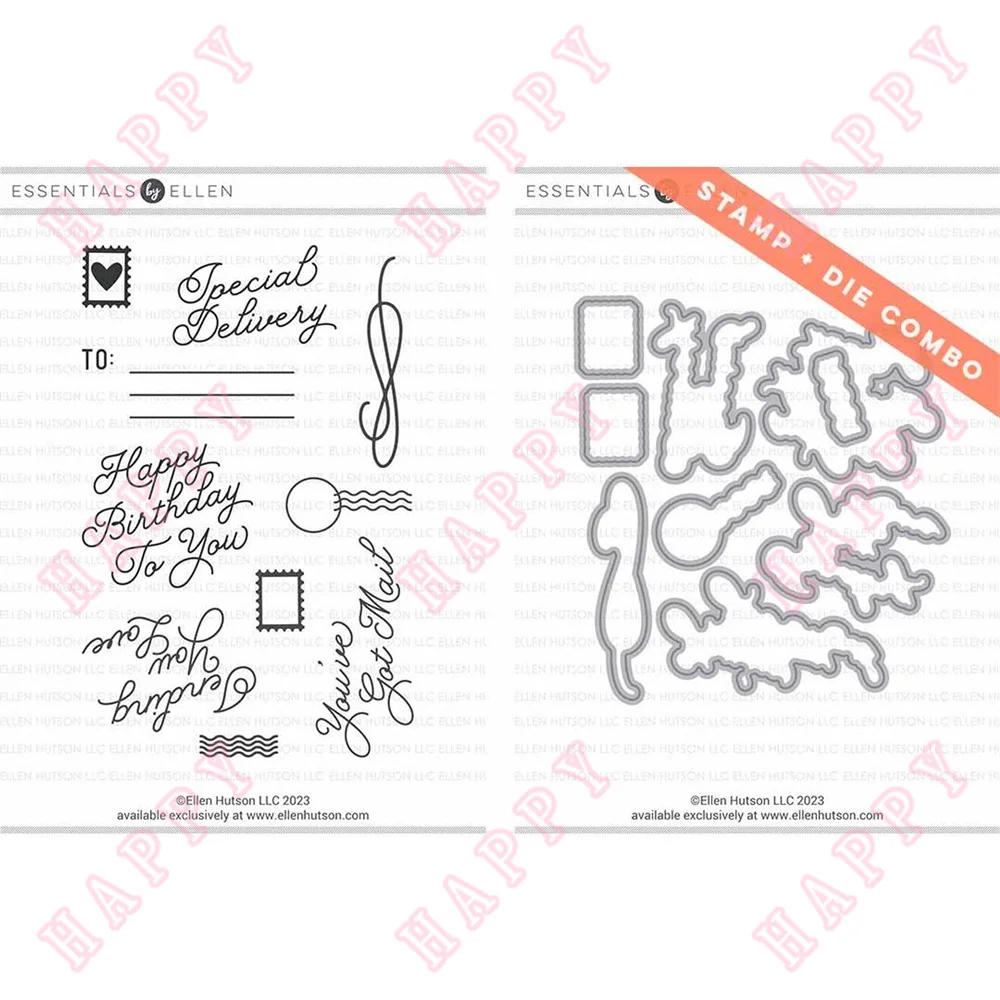 

Metal Cutting Dies Clear Stamp Sending Love Decoration Scrapbook Diary Paper Craft Embossing Template DIY Greeting Card Handmade