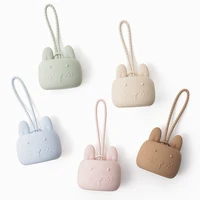 1pc bébé Silicone porte-sucette étui, 100% Silicone souple porte-mamelon conteneur boîte garder sucette étui sucettes 1