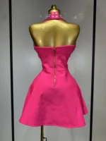 Women Luxury Birthday Dress Sexy Backless Beading A Line Bandage Dress 2025 Knitted Celebrity Elegant Evening Club Party Outfit - Image 3