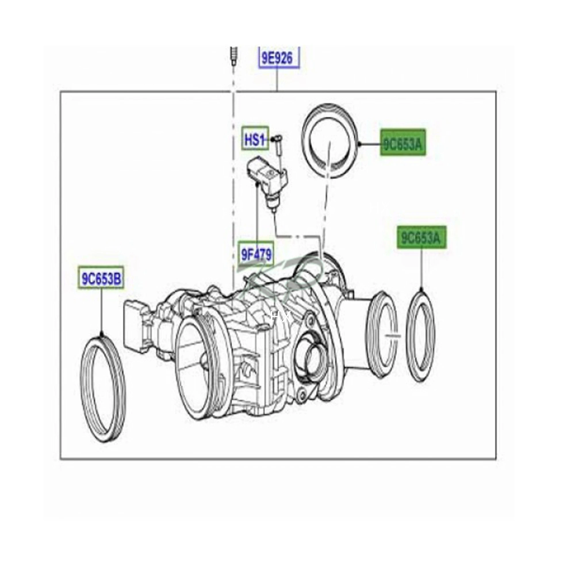 LAND ROVER THROTTLE BODY SEALS RANGE ROVER SPORT 05-13 RANGE SPORT 14 ON LR3 LR4 1316152 LR008353