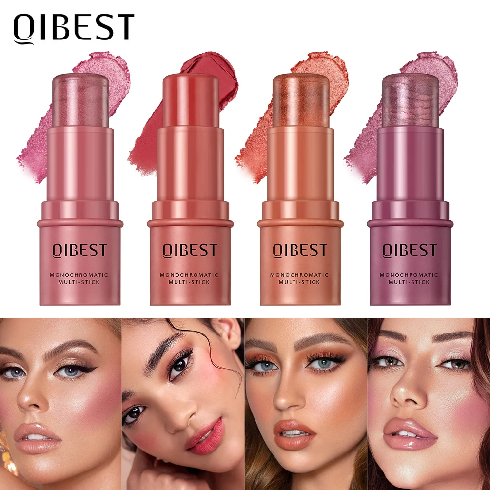 12 Farben Multifunktions-Make-up-Stick – Wasserdichter Highlighter, Rouge & Lidschatten In Einem, 7 Cm
