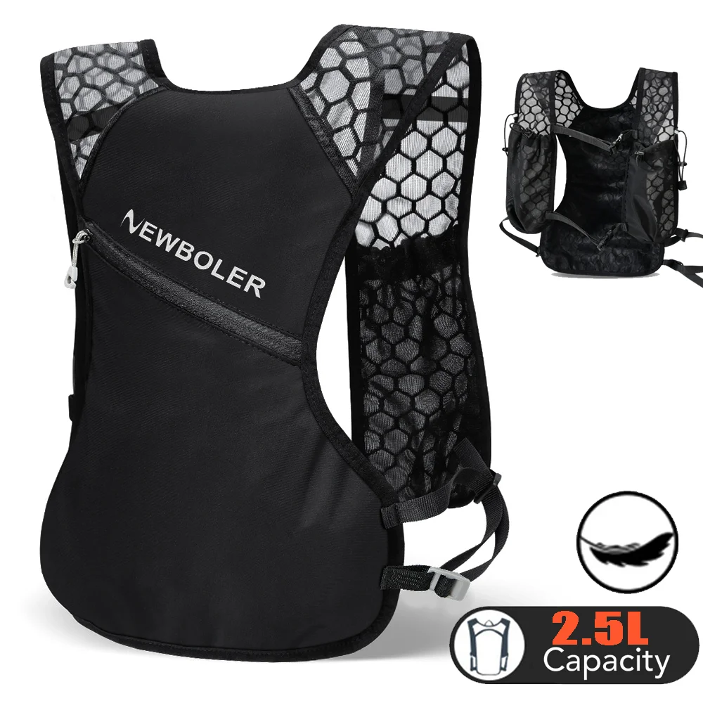 Lightweight Running Backpack Hydration Vest Suitable for Bicycle Marathon Hiking Ultra-light and Portable 2.5L