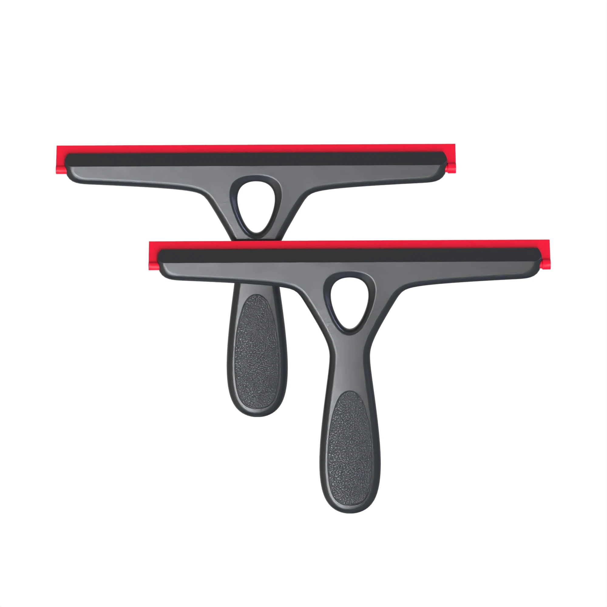 EHOMGUI 2 Pack Silicone Handheld Squeegee for Bathroom Glass, Countertops, Desks, Car Windows - Quick-Dry Multi-Surface Cleaner 1