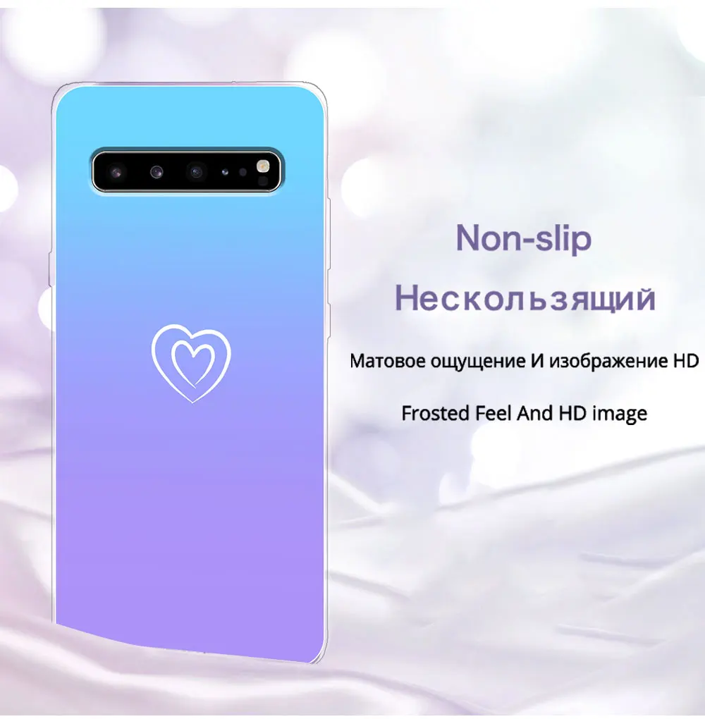 For Samsung S10 Case S10 Plus Nebula Lovely Clear Cover Case For