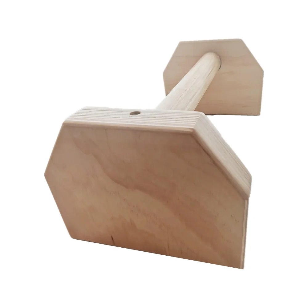 High Quality Manufacturer China Cheap Price Gym Fitness Equipment Dip Stands Wood Parallettes Wooden Push up Bar