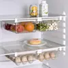 Kitchen Fruit Food Storage Box Plastic Clear Fridge Organizer Slide Under Shelf Drawer Boxes Rack Holder Refrigerator Accessorie 1