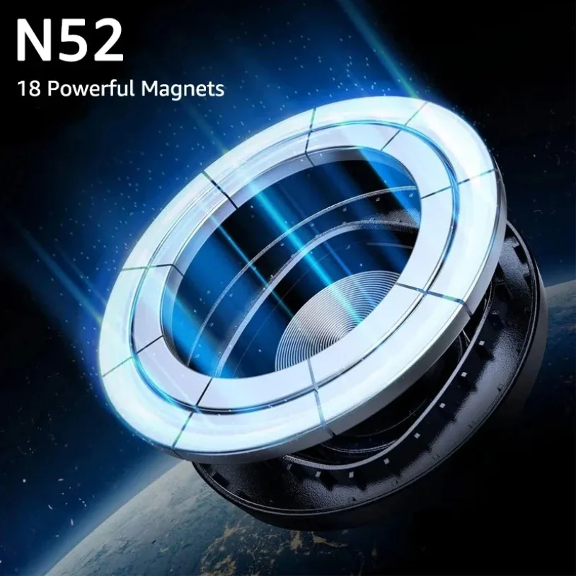 Magnetic Phone Holder Parts CD Pattern for MagSafe iPhone 16-12 Samsung Xiaomi for 17mm Ball Head Desktop Holder/Air Outlet Hook