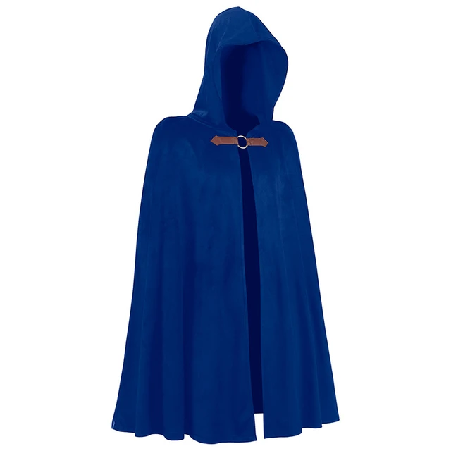 Disfraz de Capa Guerrera Medieval Azul para mujer
