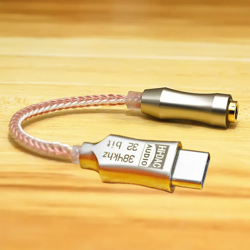 ALC5686 HiFi DAC USB TypeC/Light-ning To 3.5mm Digital Audio Cable DAC For iPhone iOS Android Adapter Decode Amp 32bit/384KHz