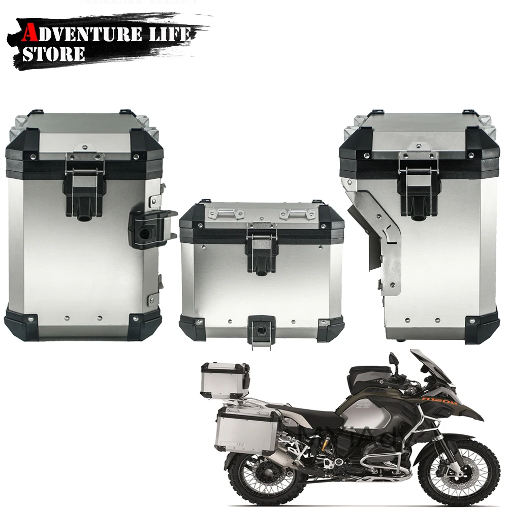 For BMW R 1200GS ADV R 1200 1250 GS LC Adventure R1250GS Motorcycle Rear  Luggage Box Passenger Saddlebag Top Case Suitcase Trunk